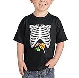 Toddler/Infant Skeleton With Candy Inside Belly T-shirt
