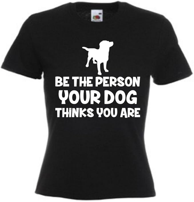 Funny Ladies Dog TShirt Tee Amazon.co.uk Clothing