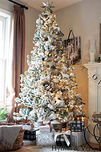PERFECT HOLIDAY CHRISTMAS TREE, 4-FEET, FLOCKED SNOW