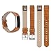 Vancle Fitbit Alta (HR) Band / Fitbit Alta HR 2017 Leather Wristband Adjustable Replacement Accessories Strap with Buckle for Fit bit Alta (Brown Bamboo Texture)