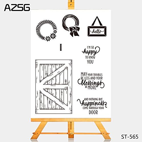 Happy Door Transparent Silicone Stamp for DIY Scrapbooking/photo Album Decorative Clear Stamp Sheets