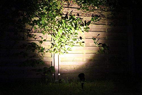 VBLED® 10W Garten-Strahler/Außenleuchte IP65 extra helle 600 Lumen, 4000K, Aluminium schwarz eloxiert inkl. Erdspieß und… – Bild 6