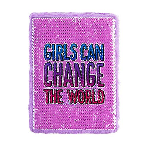 3C4G Girls Can Change the World Magic Sequins Journal - Changes Design with Your Fingertips (36057)