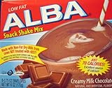 Alba Shack Shake Mix - CREAMY MILK CHOCOLATE Flavor - 1 Box with 8 envelopes of mix