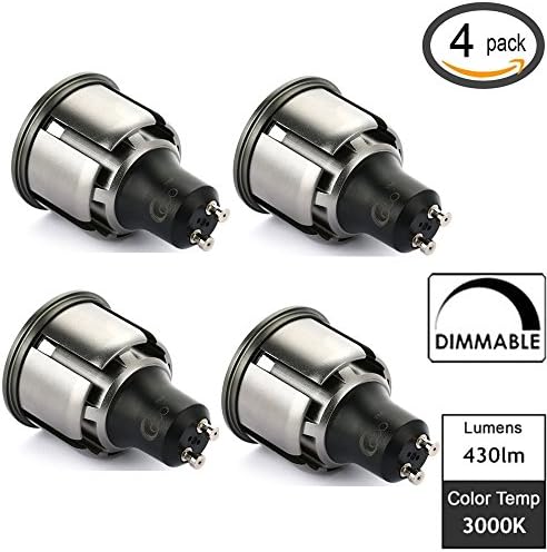 Cooo 5w LED GU10 Bulb Spotlight Bulb Flood Lamp COB Chip Dimmable Warm White 3000K 40 Degree Beam 430 lumen - 4 Pack