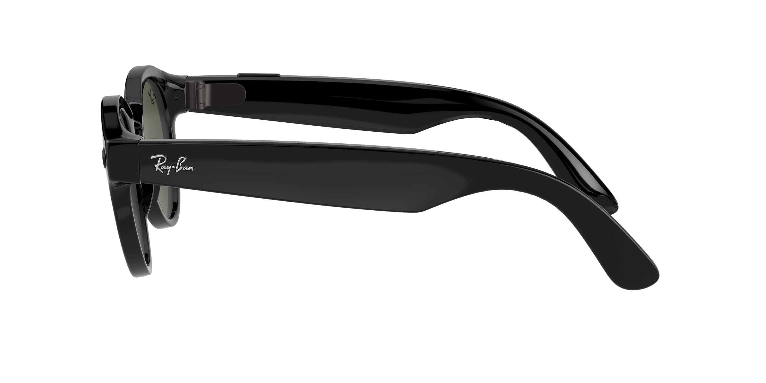 Ray-Ban Unisex Sunglasses Black Frame, Green Lenses, 48MM