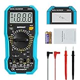 Allsun Electrical Digital Multimeter Multi Multimeters Tester EM8910 Accurately Measure Capacitance Resistance Continuity Diode Transistor AC/DC Options for Voltage and Current Tester with Backlit LCD