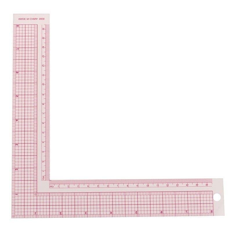 Garment Cutting Plastic L Shape Ruler For Sewing Accessories Patchwork Crafts