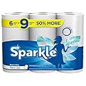 Sparkle Paper Towels, 6 Giant Rolls, Modern White, Pick-A-Size, 6 = 9 Regular Rolls