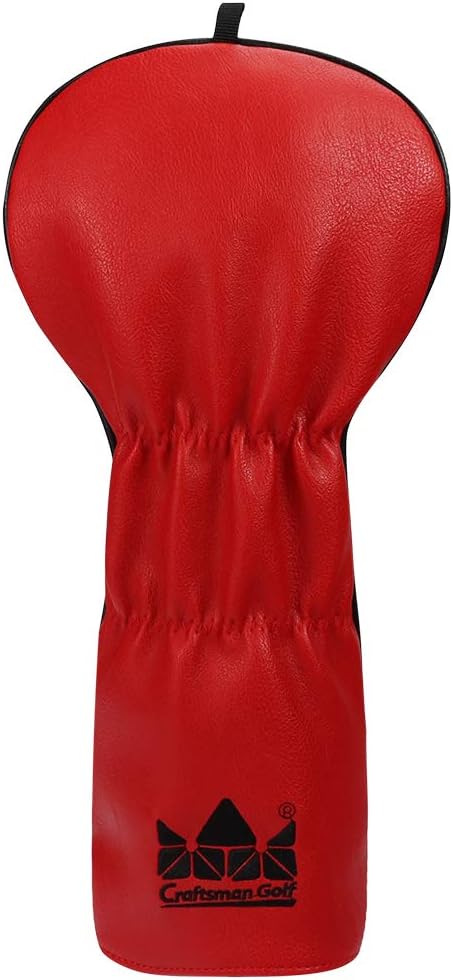 Craftsman Golf Red & White Big Bomb Golf Club Driver Headcover Fairway Wood Hybrid Rescue PU Leather Head Covers (Driver Cover #1) : Sports & Outdoors