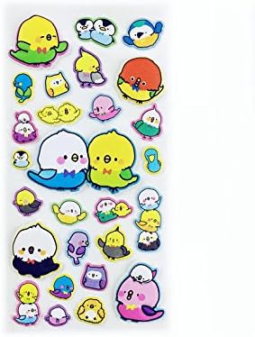 Pipsticks Puffy Kawaii Chicks Sticker Sheet- Great Stickers for Planners, Calendars, Scrapbooks, Crafts, Diaries &amp; School Projects