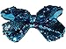 JoJo Siwa Large Cheer Hair Bow (Blue Reversible Sequins)