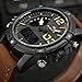 Tonnier Genuine Leather Brown Band Analog Digital LED Dual Time Display Alloy Matte Watchcase Mens Watch