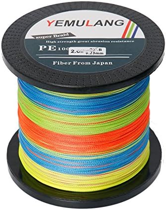 Fishing Line Super Power Braided Fishing Line 1000M Abrasion Resistant Braided Lines Incredible Superline - Multi Color (1000M 20lb)
