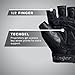 Harbinger Training Grip Non-Wristwrap Weightlifting Gloves with TechGel-Padded Leather Palm (Pair)
