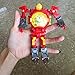 Kids Transformers Toys, XHAIZ Digital Watch for Kids 2 IN 1 Electrical Wristwatch, Robot Watch for School Gift (Red)