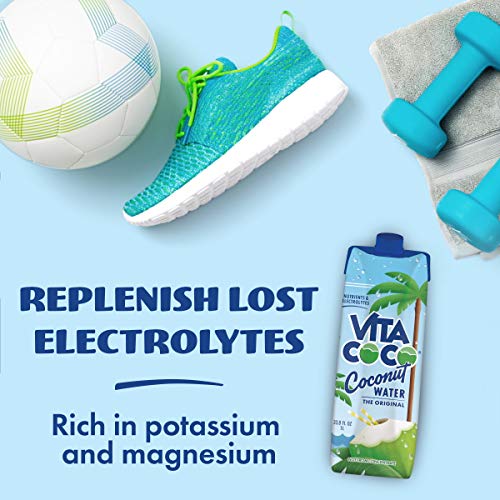 Vita Coco Pure Coconut Water (1L x 12) Naturally Hydrating Packed