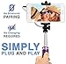 Voxkin Compatible with iPhone, Android & All Smartphones Ultra Portable Wired Selfie Stick - No Bluetooth Pairing, No Battery Charging, Premium & Sturdy - Best Pocket Sized Cable Monopod