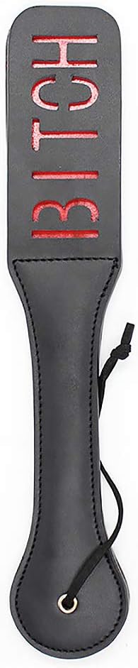 daogong Leather Paddles Rounded Corner 2 Layer Leather Engraved English