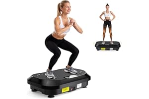 HIFAST Vibration Plate Exercise Machine, Vibrating plate for lymphatic drainage Weight Loss with 200 Power Motor, Shake Plate with 120 Adjustable Speeds, Whole Body Vibration Platform Machines for Women Men