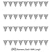 Checkered Flags Black and White 100’ FT Pennant Racing Banner | NASCAR Theme Party Decoration Plastic Flag | Race Car Parties Décor | Decorative Birthday BBQ Bar Hanging Accessories | 2-Pcs Banner Set