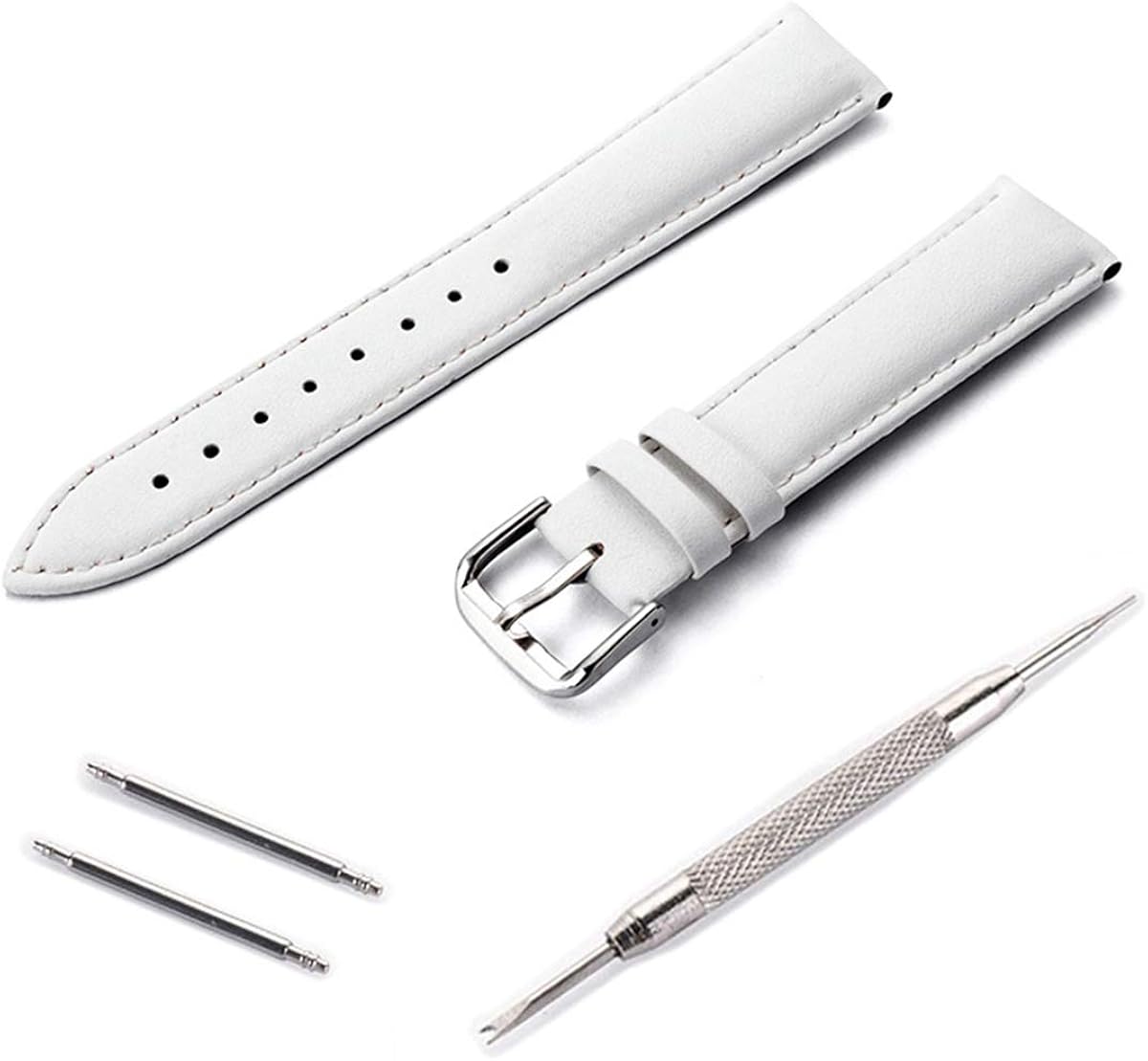 Watches Band Pin Buckle 1424 mm Black Watch Strap Leather Bracelet