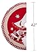 iPEGTOP Luxury Wool Christmas Tree Skirt, 38 inch Red Super Soft Wool Knit Sequin Tree Skirt with Faux Fur for Holiday Christmas Decoration