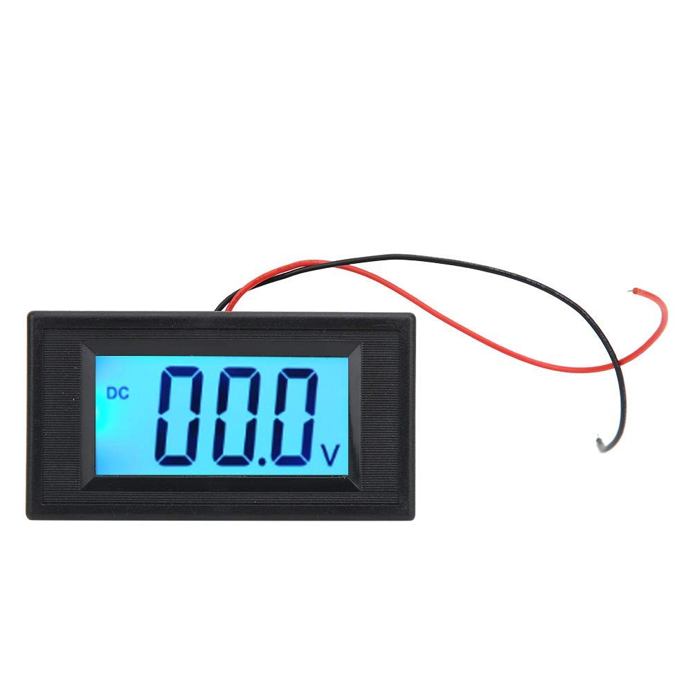 Walfront Voltage Monitor,YB5135D LCD Digital Display Two-wire DC Voltage Meter Monitor Voltmeter(DC40V-100V)