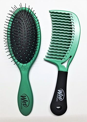 Wet Brush Pro - Mermaid Green Brush &amp; Comb Combo -