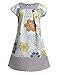 Arshiner Little Girls Floral Printed Short Sleeve Casual Dress
