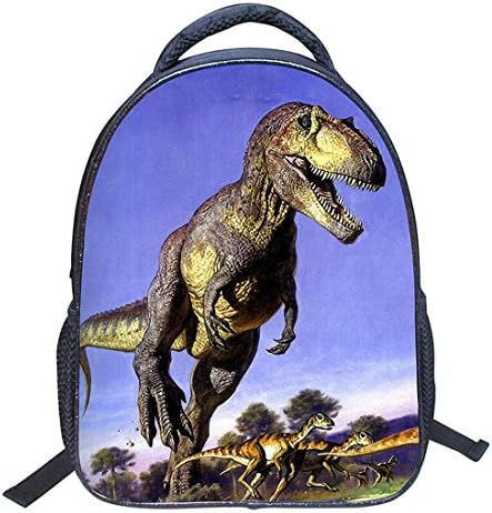 WQWL 3D Unisex Jurassic Ultralight Printed Dinosaur Pattern 1680D Nylon Casual Daybacks Padded Backpack Schoolbag Best Gift For Kids Children (Blue)