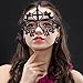 Gellwhu Women's Sexy Black Lace Venetian Masquerade Masks Halloween Party Pack of 15