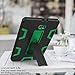 TIANLI Samsung Galaxy Tab A 10.1 Case Hard Kickstand Unique Veins Three Layer Heavy Duty High Impact Absorption Anti Scratch Fingerprint Resistant,Black Green