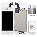 cellphoneage For iPhone 5S New LCD Screen Replacement with Home Button and Camara White Full Set Glass Digitizer Display Assembly Replacement With Free Tool Kits (White.)