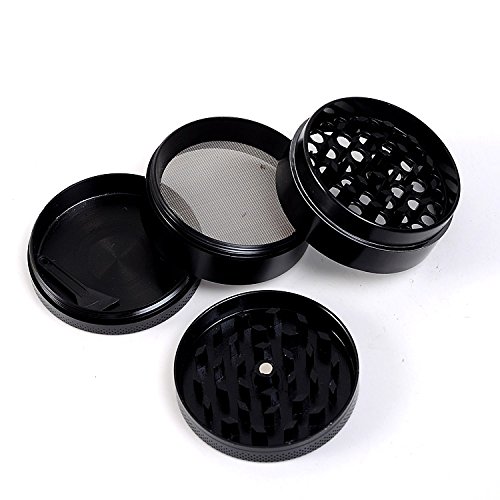 BestBuds Herb Tobacco Weed Grinder with Design 4pc Grinder with