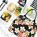 Lunch Bags for Women, HSicily Insulated Durable lunch Box Tote Bag Cooler Bag Lunch Bag for Work School Picnic Travel Beach(Peony)