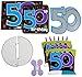 Amscan Party Decorations, The Party Continues - 50 Decorating Kit, Party Supplies, Multicolor, Multisize, 9ct