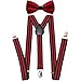 BABEYOND 1920s Mens Gatsby Gangster Costume Accessories Set 30s Manhattan Fedora Hat Suspenders