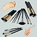 JPNK Synthetic Makeup Brush Set Cosmetics Foundation Blending Blush Eyeliner Face Powder Brush Makeup Brush Kit (Golden)