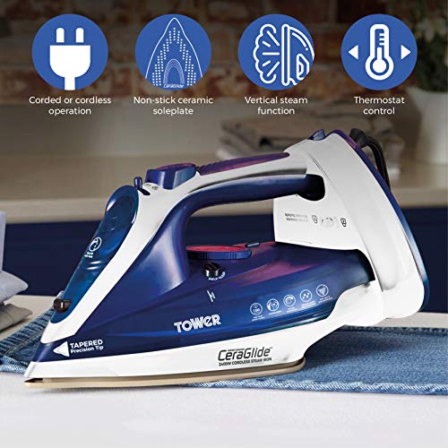 tower ceraglide 2 in 1 iron