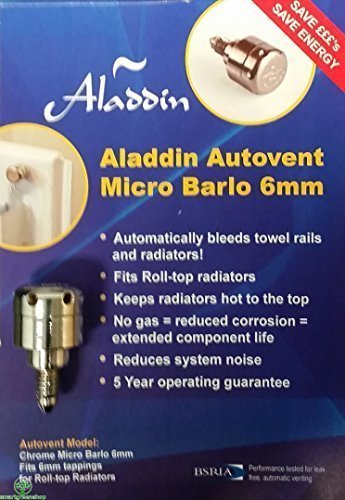 Aladdin Micro Barlo 6mm Fully Automatic Self Bleeding Radiator Valve
