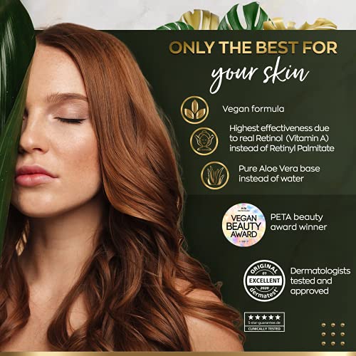 CLEAN BEAUTY Satin Naturel Organic Retinol Serum for Face with Aloe