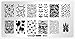 Whats Up Nails - B023 Creepin It Real Stamping Plate for Halloween Nail Art Design