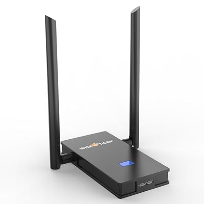 Wise Tiger Long Range Usb Wifi Adapter 1300Mbps Wireless Network Usb 3.0 for Desktop Laptop of Windows 10 8.1 8 7 XP Mac Os 10.5-10.14 USB Flash Driver Include