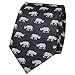 MENDEPOT Rhinoceros Necktie With Box Microfiber Jacquard Rhino Pattern Men Wedding Suit Accessory Gift Tie