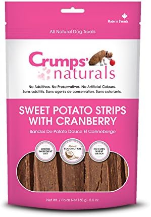 Crumps' Naturals Sps-Cran Cranberry Naturals Sweet Potato Strip, 5.6 Oz, Brown