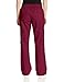 Cherokee Women's Mid-Rise Elastic Waist Cargo Scrubs Pant, Wine, Large