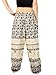 Orient Trail Women's Smocked Waist Tribal Elephant Yoga Harem Pants US Size 6-18