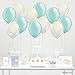 Andaz Press 11-inch Latex Balloon Duo Party Kit with Gold Cards & Gifts Sign, Mint Green and Clear with Gold Stars, 12-pk