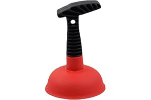 Cuzlarmul Sink Plunger, Easy to use Mini Plunger with Short Handle, Powerful Plunger Unclogging Tool for Kitchen Sink, Shower